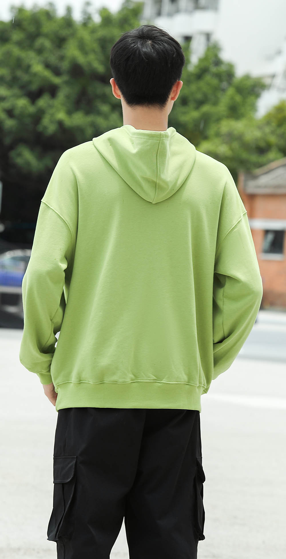 360GSM 100%Cotton Oversized Heavy Hoodies Mens Double Layer