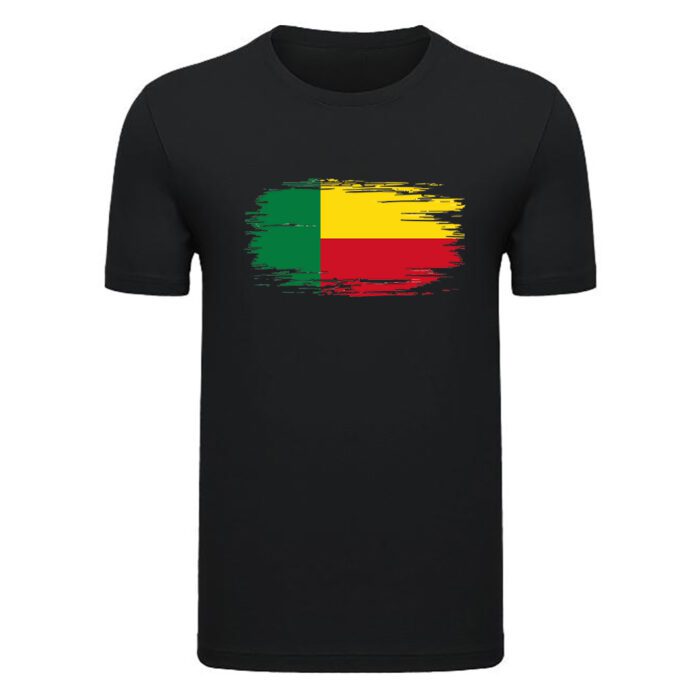 Benin Flag T Shirt 02