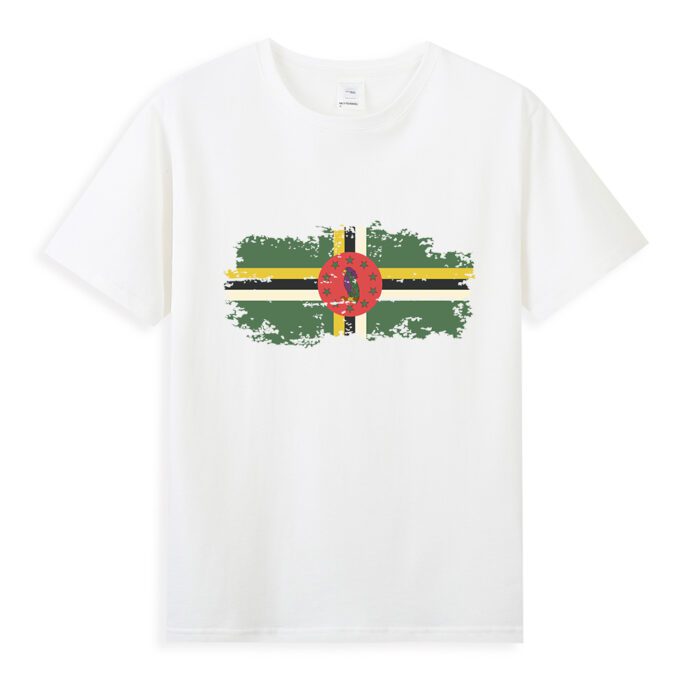 Dominica flag t shirt