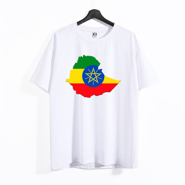 Ethiopia flag t shirt
