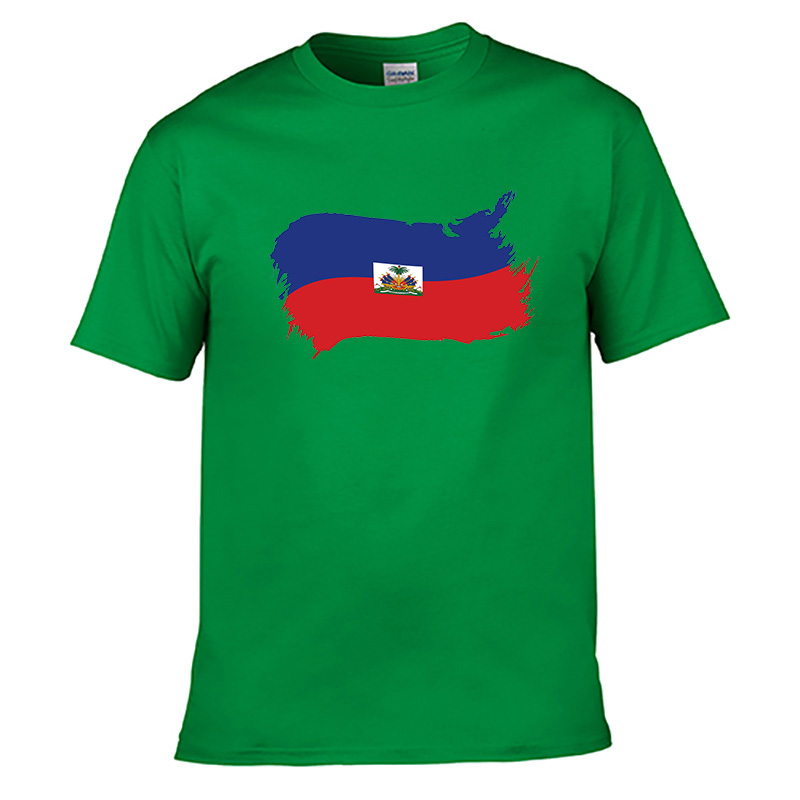 Haiti Flags T Shirt 04