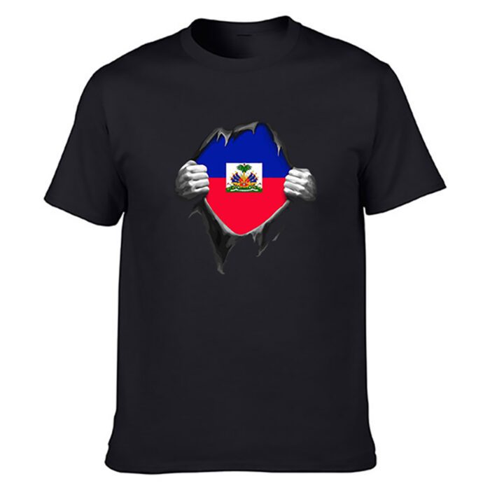 Haiti Flags T Shirt 03