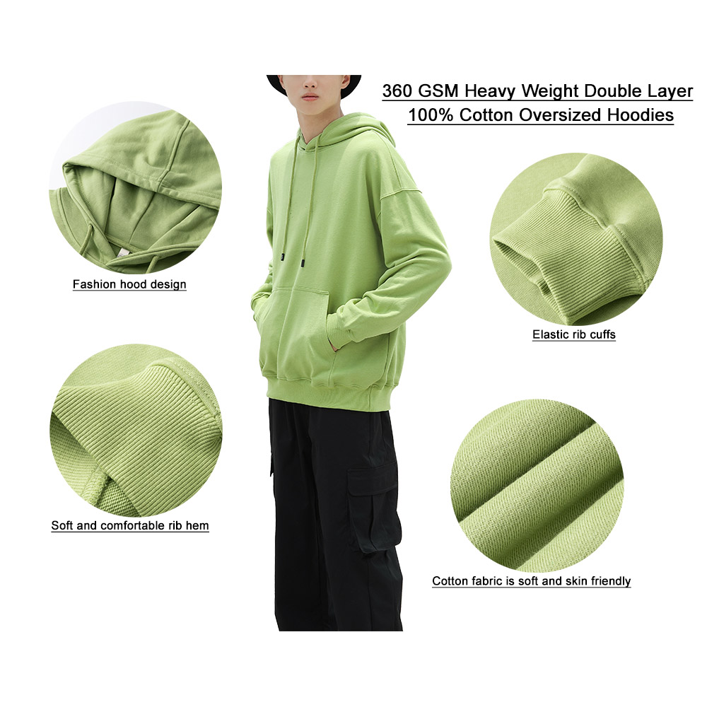Cotton Double Layer Oversize hoodies