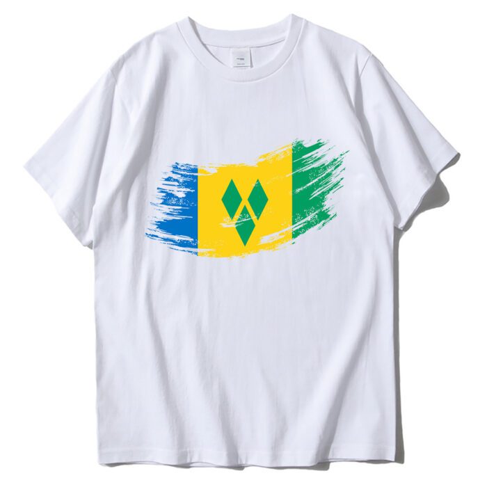 Saint Vincent And The Grenadines Flag Tshirt 05