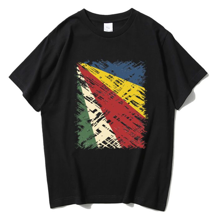 Seychelles Flag T Shirt 03
