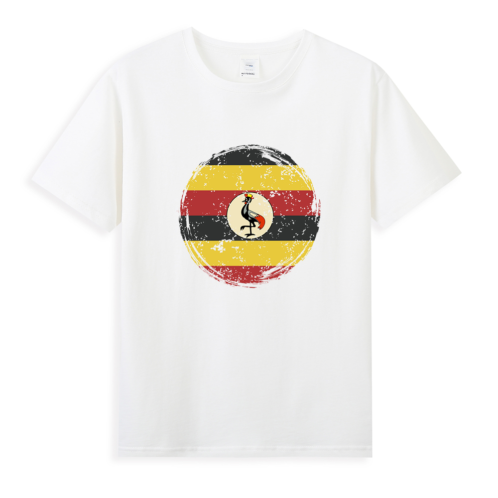 Uganda Flag T Shirt 04