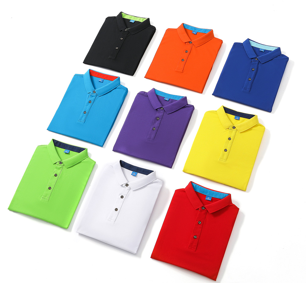 200GSM 58%Combed Cotton 42%Mulberry Silk Golf Polo Shirts