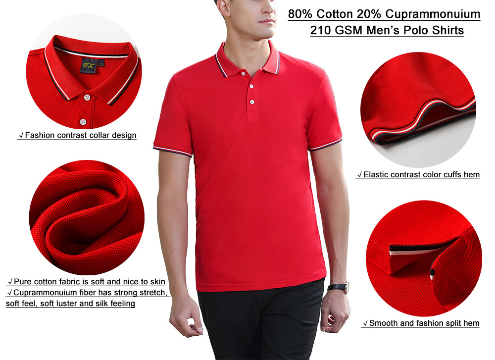 Custom Cotton Golf Polo Shirt
