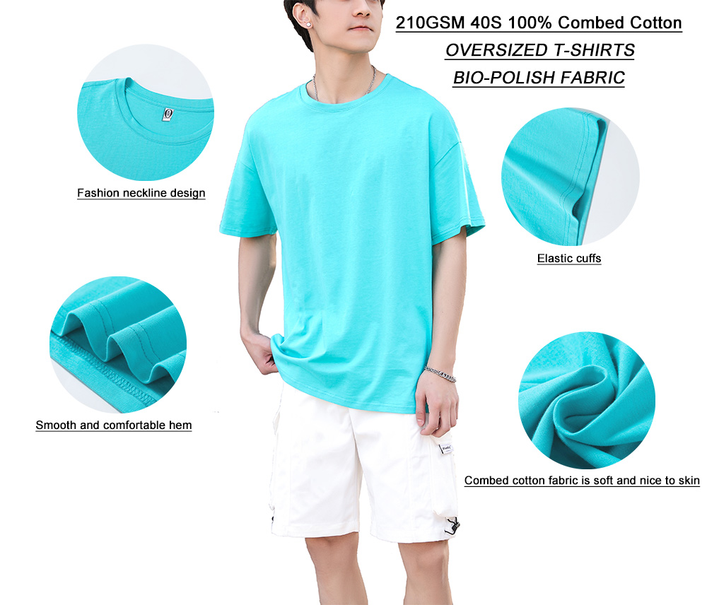 210 GSM Combed Cotton Tshirt