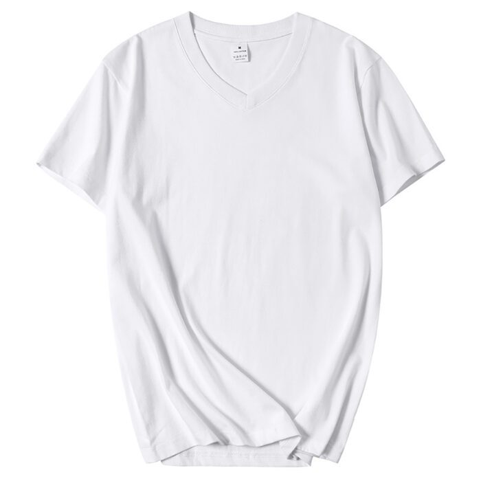 210GSM V-Neck Cotton T Shirt