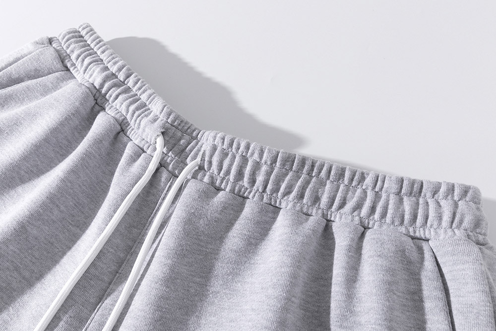 360GSM 87% Cotton 13% polyester Drawstring sweat shorts