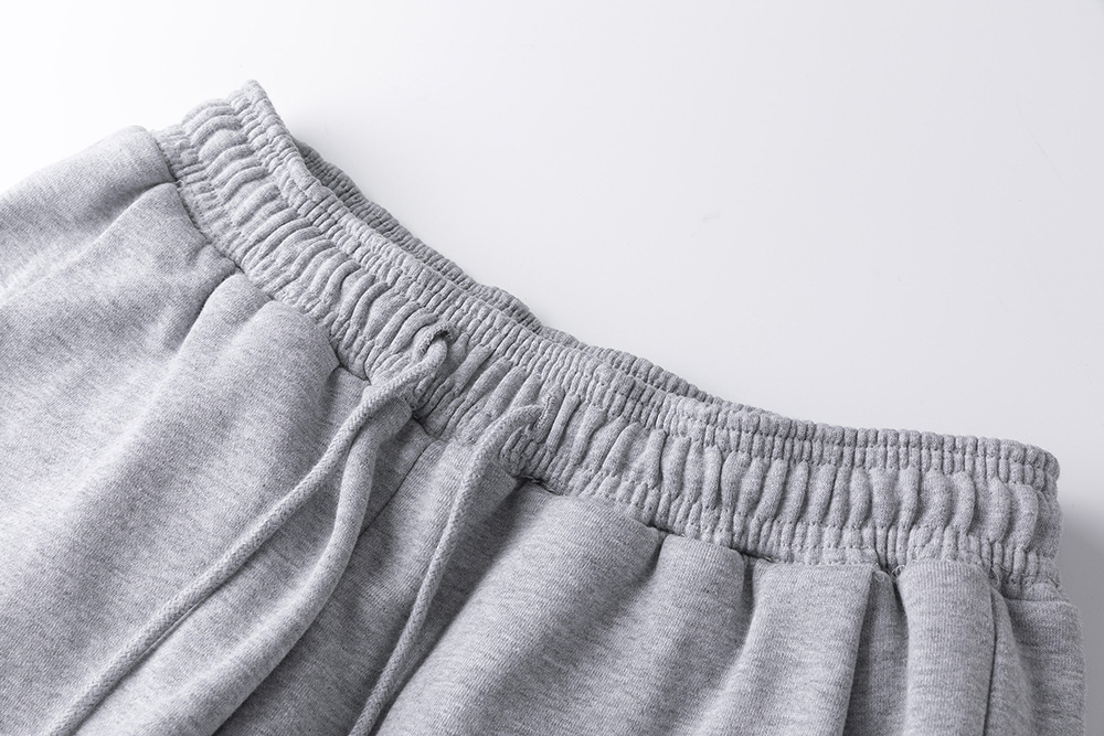 300GSM 87% Cotton 13% polyester Drawstring sweatpants