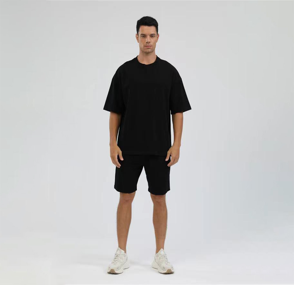 300GSM 100% Compact Combed Cotton Drawstring Sweat Shorts