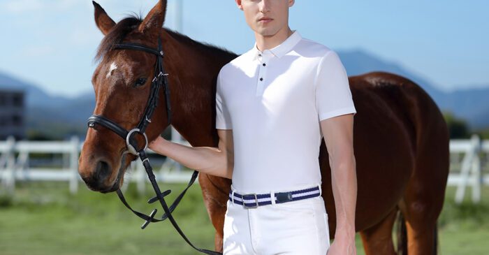 190GSM 60% Mercerized Cotton 35% Lyocell Cotton 5% Spandex Seamless Polo Shirt