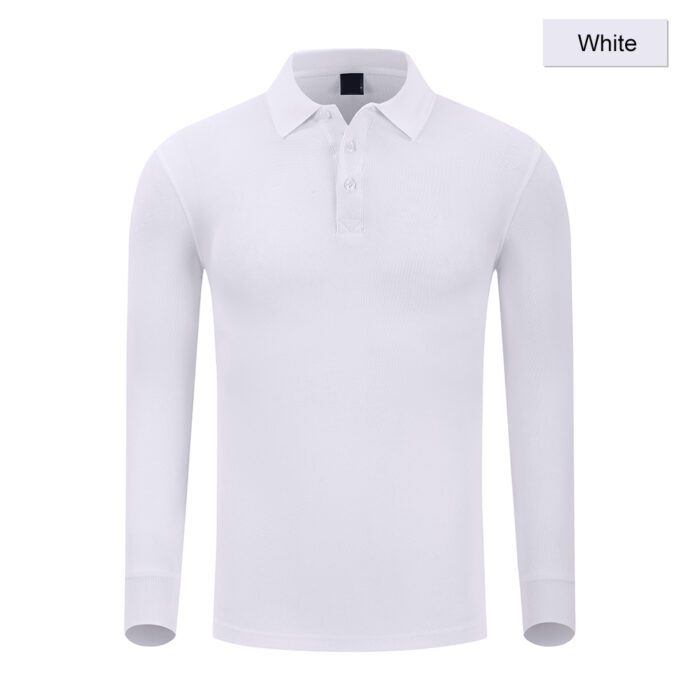 210GSM Long Sleeve Cotton Polo Shirt