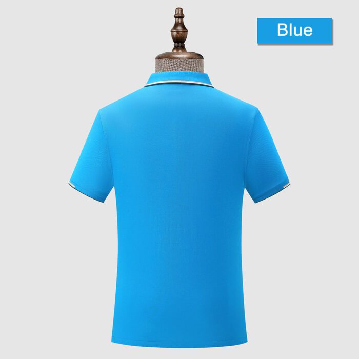 200GSM 50%Poly 45%Cotton 5%Mulberry Silk Polo Shirt Contrasting Collar