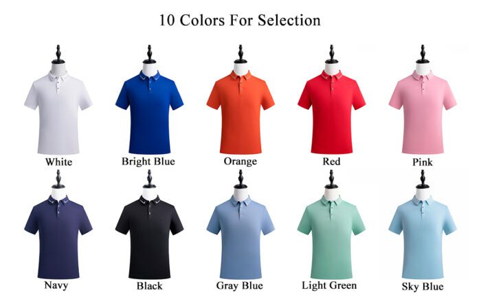 190GSM 60%Cotton 35%Lyocell 5% Spandex Polo Shirt