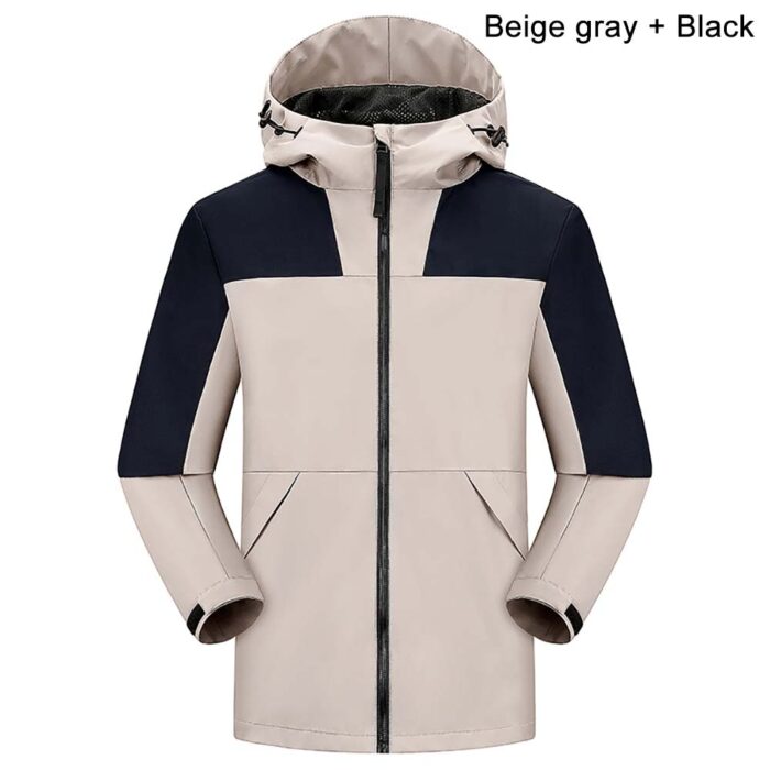 Beige gray jacket